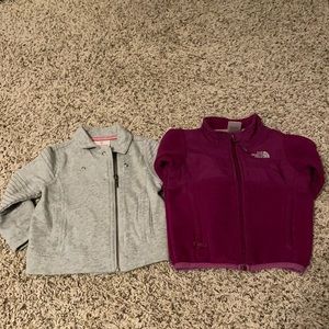 2t north face and Hanna Anderson jacket